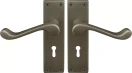 York Lever Longplate - Lever Lock Handle Set - RB