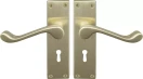 York Lever Longplate - Lever Lock Handle Set - USB