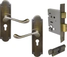 York Lever Victorian Plate - Entrance Set - K/T - ORB