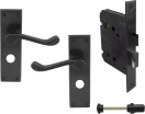 York Lever Longplate - Privacy Set - BLK
