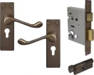 York Lever Longplate - Entrance Set - K/T - AB