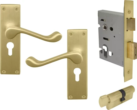 York Lever Longplate - Entrance Set - K/T - MSB