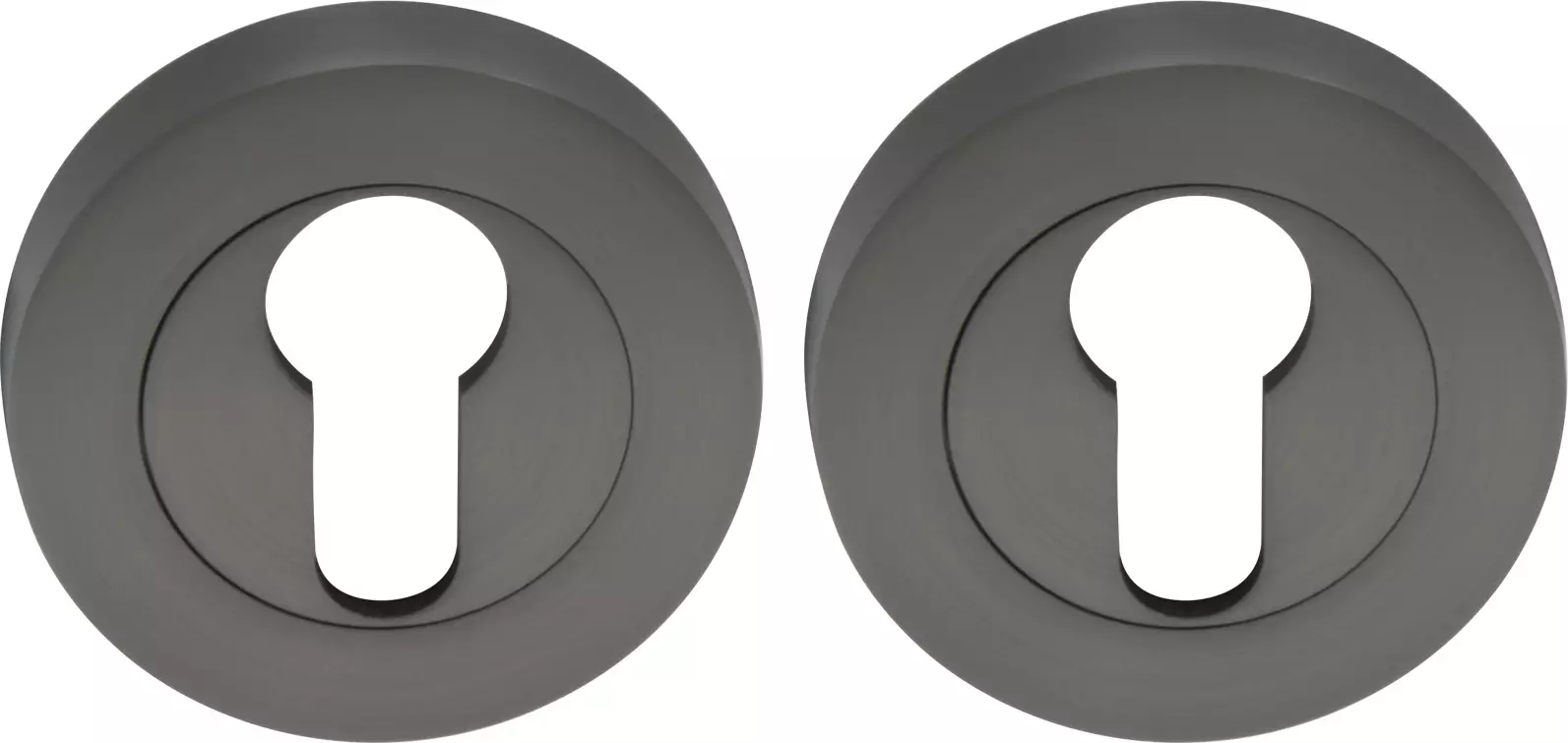 Round Euro Escutcheons - 54mm (Pr) Round Euro Escutcheons - 54mm (Pr)