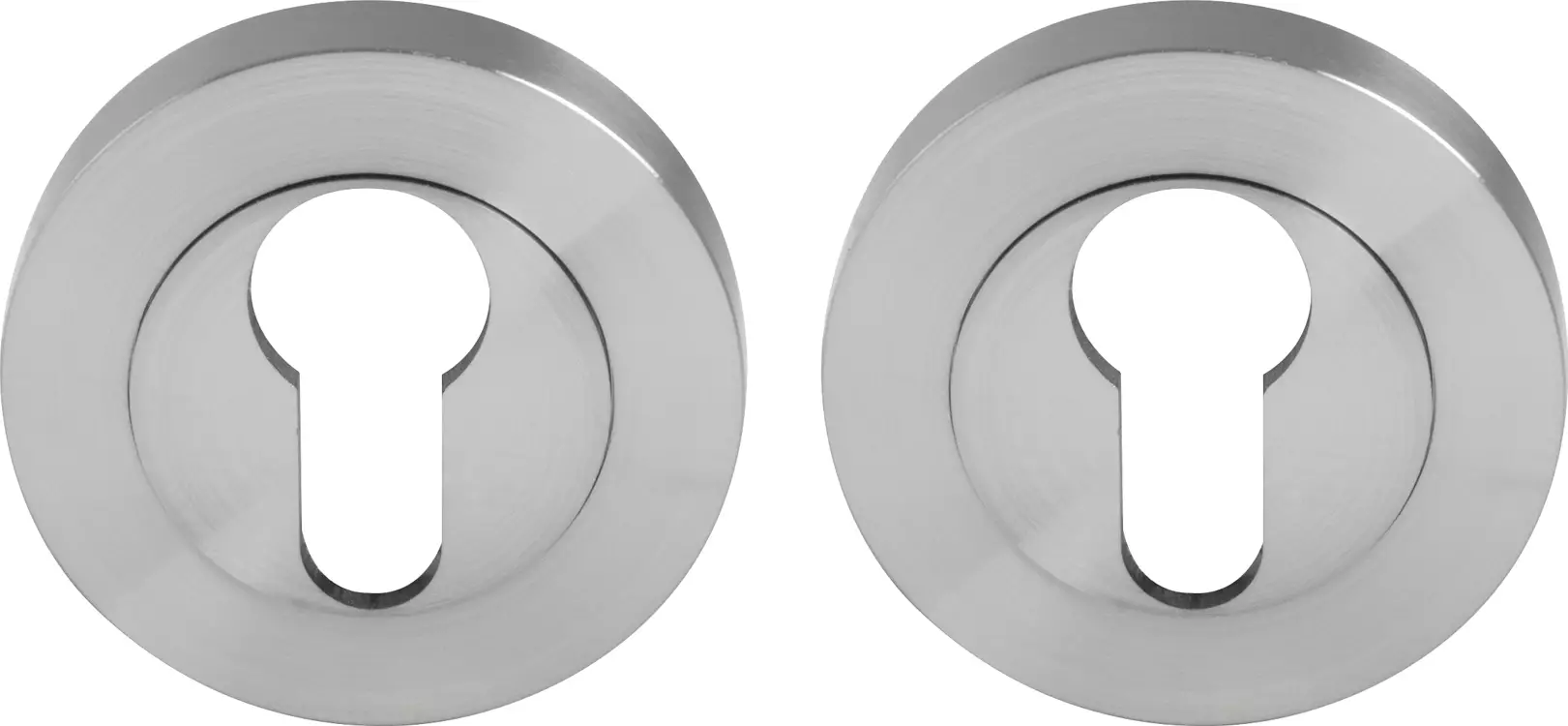 Round Euro Escutcheons - 54mm (Pr) - SC