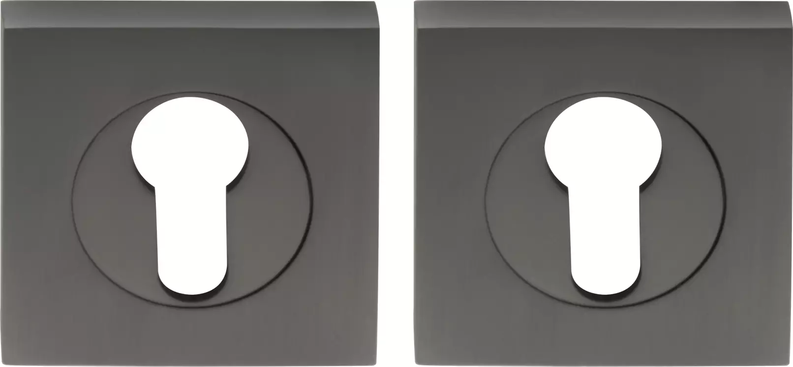 Square Euro Escutcheons - 54mm (Pr) Square Euro Escutcheons - 54mm (Pr)