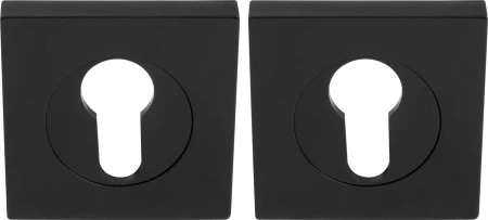 Square Euro Escutcheons - 54mm (Pr) - BLK