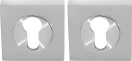 Square Euro Escutcheons - 54mm (Pr) - PC