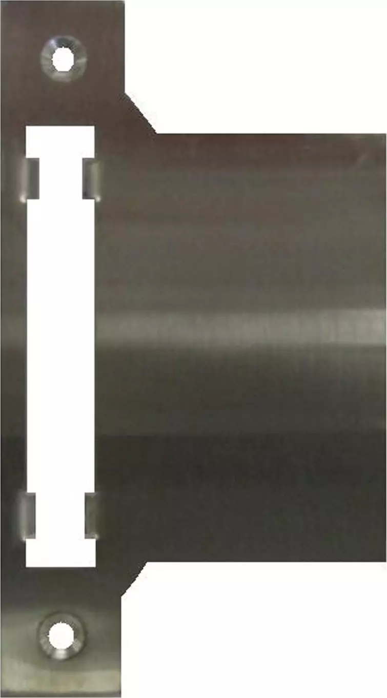 Extended Full Lip Strike for Roller Bolt Lock - SS Extended Full Lip Strike for Roller Bolt Lock - SS