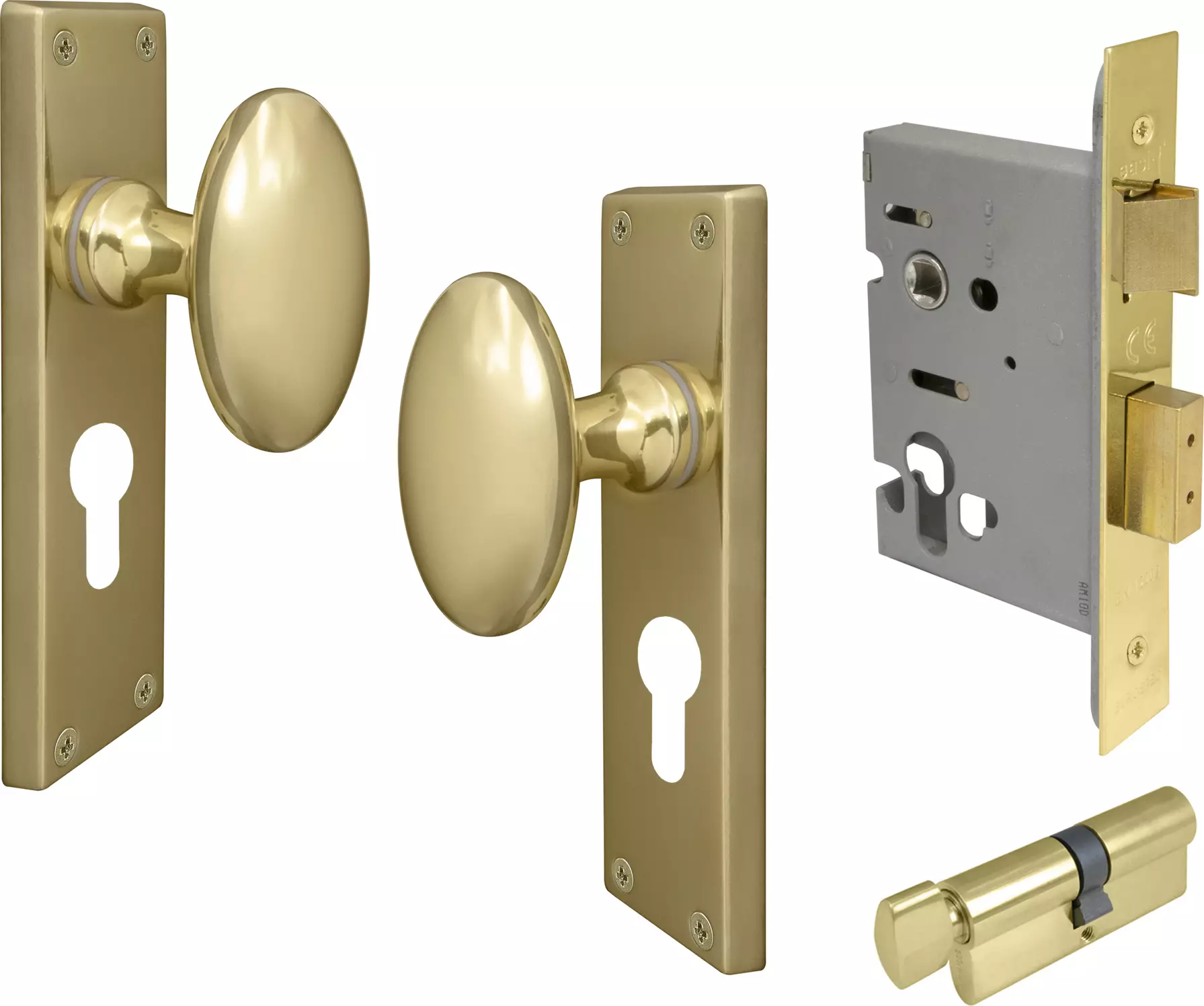 Camden Square Longplate - Entrance Set - K/T - UB