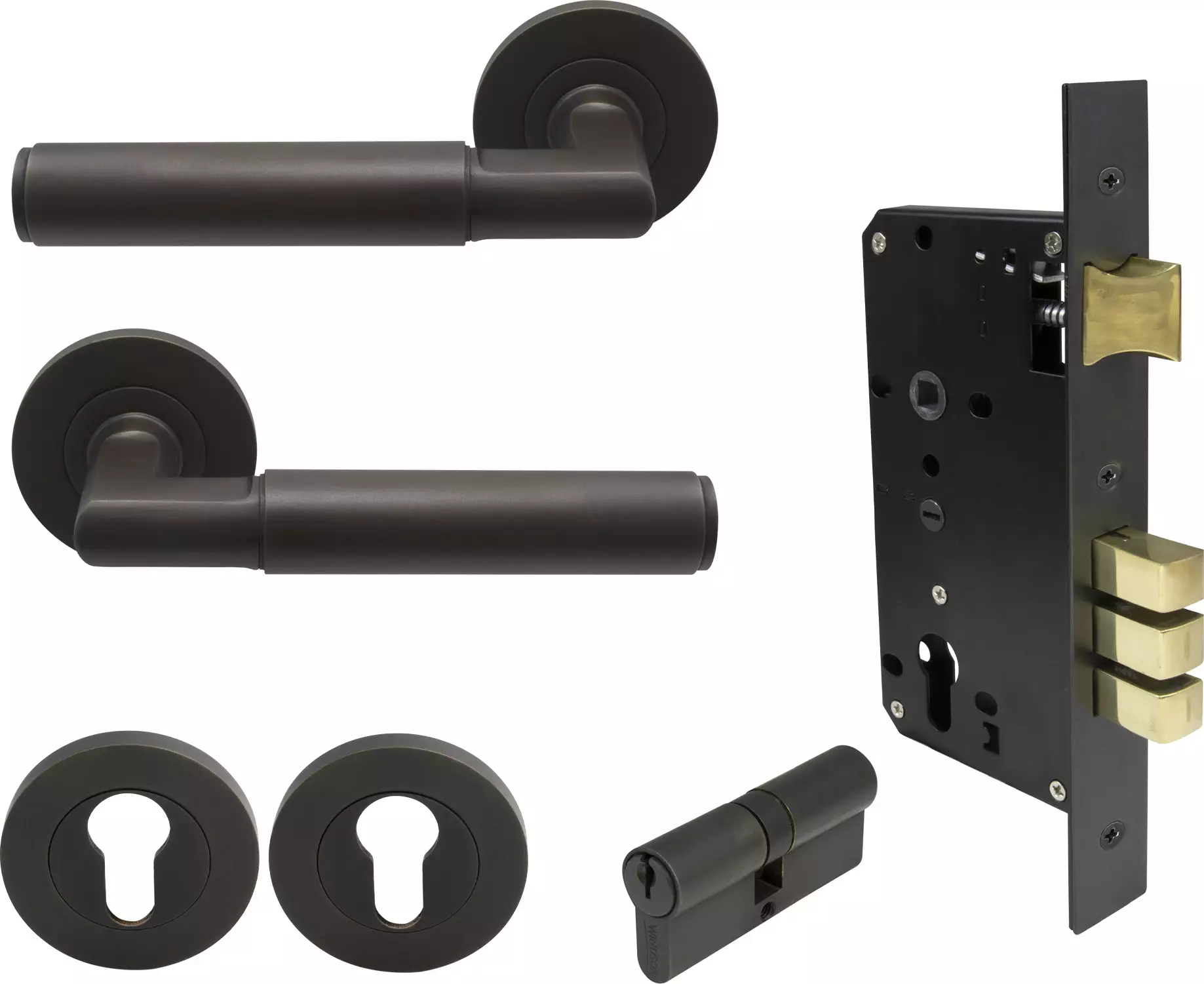 Lumina Round Rose Entrance Set - K/K - Plain - DRB