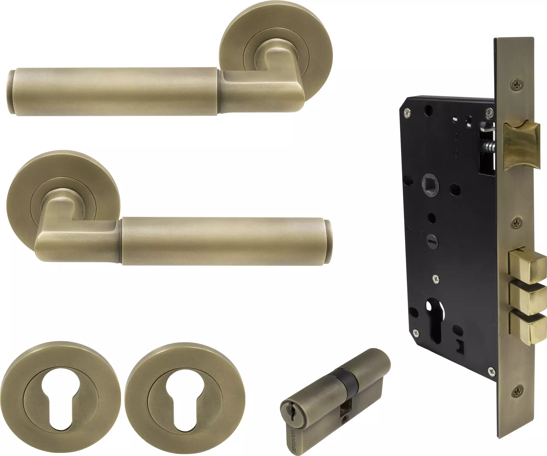 Lumina Round Rose Entrance Set - K/K - Plain - RB