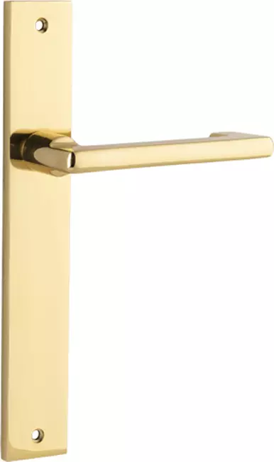 Baltimore Return Lever - Rectangular Handle Set - PB