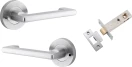 Baltimore Return Lever - Round Rose Integrated Privacy Set - SC