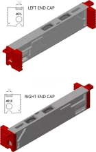 Offset End Cap for W3751T/2 Roller