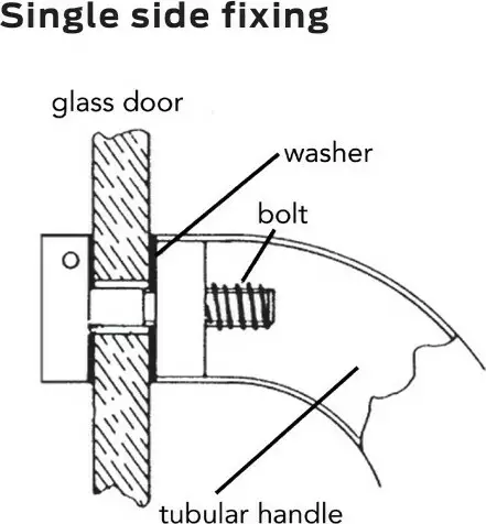 316SS M8 100mm - Single Fix Kit for S316 Pull Handles 316SS M8 100mm - Single Fix Kit for S316 Pull Handles