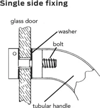 316SS M8 100mm - Single Fix Kit 