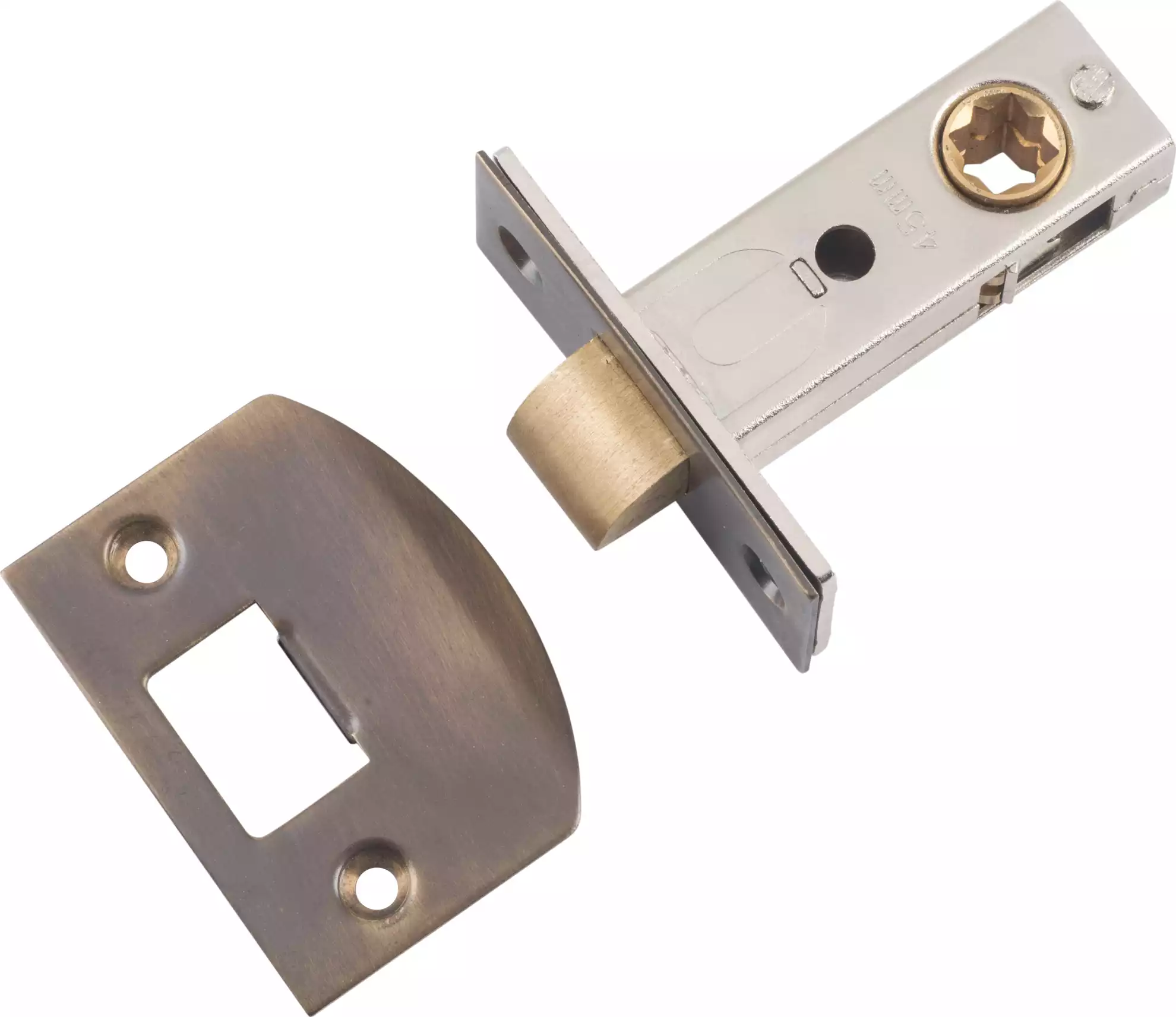 Heavy Duty Tubular Latch - 45mm Backset - AB