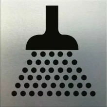 Adhesive Shower Symbol Sign 110 x 110 - SSS