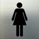 Adhesive Female Symbol Sign 110 x 110 SSS