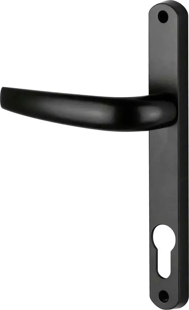 Orion 240mm Long Plate Euro 85 Lever Set - BLK Orion 240mm Long Plate Euro 85 Lever Set - BLK