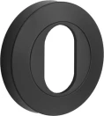 53mm Oval Cylinder Escutcheon  - BLK