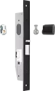 23mm Nightlatch RH Set - inc Lock + Cyl/Cam + RH Turn Adaptor - BLK