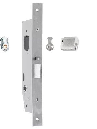 23mm Nightlatch RH Set - inc Lock + Cyl/Cam + RH Turn Adaptor - SC