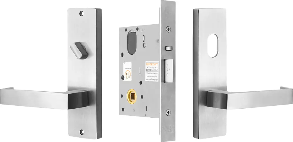 87 Lever on Plate - Entrance K/T Lock Kit - No Cyl - SC