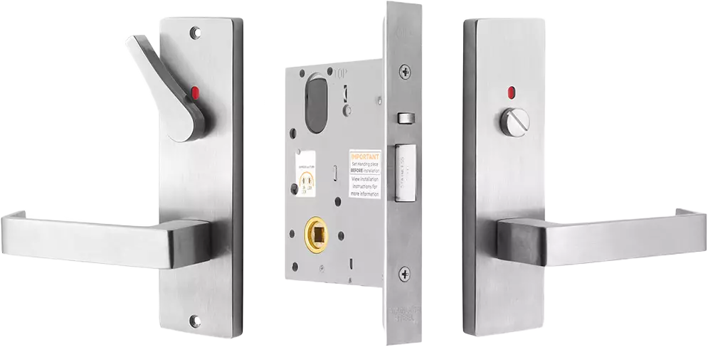 87 Lever on Plate - Privacy Disabled Lock Kit - SC