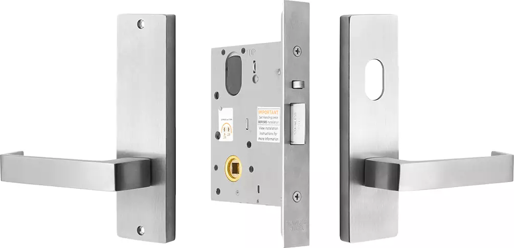 87 Lever on Plate - Storeroom Lock Kit - No Cyl - SC