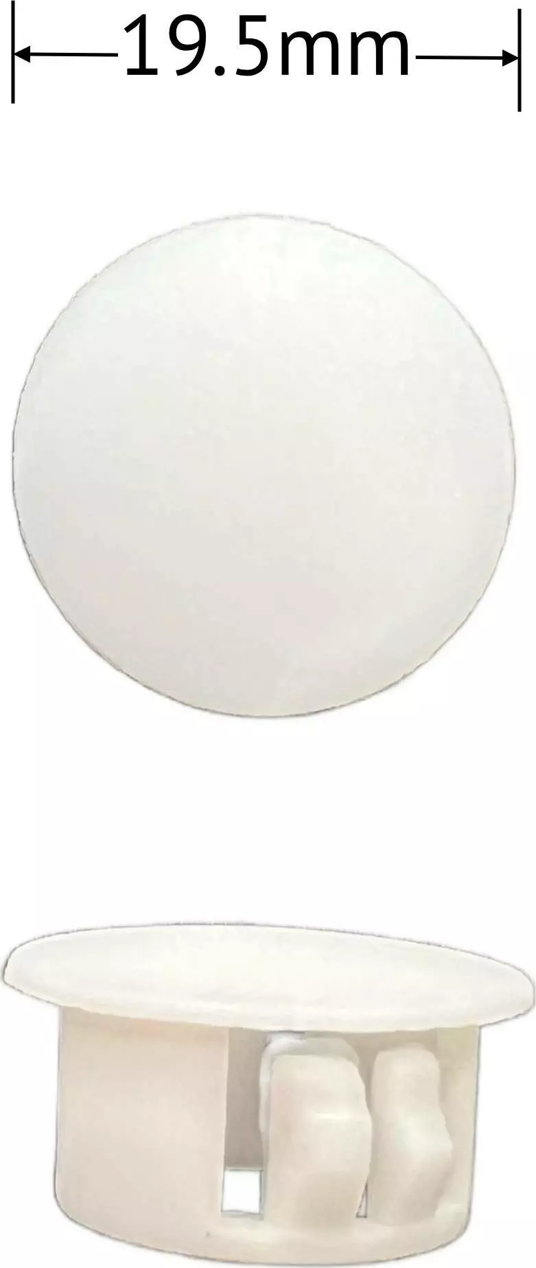 Hole Plug White 16mm  