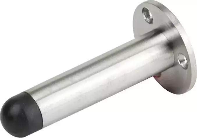 Door Stop - Wall Mounted Bull Nose - 304SS - SS