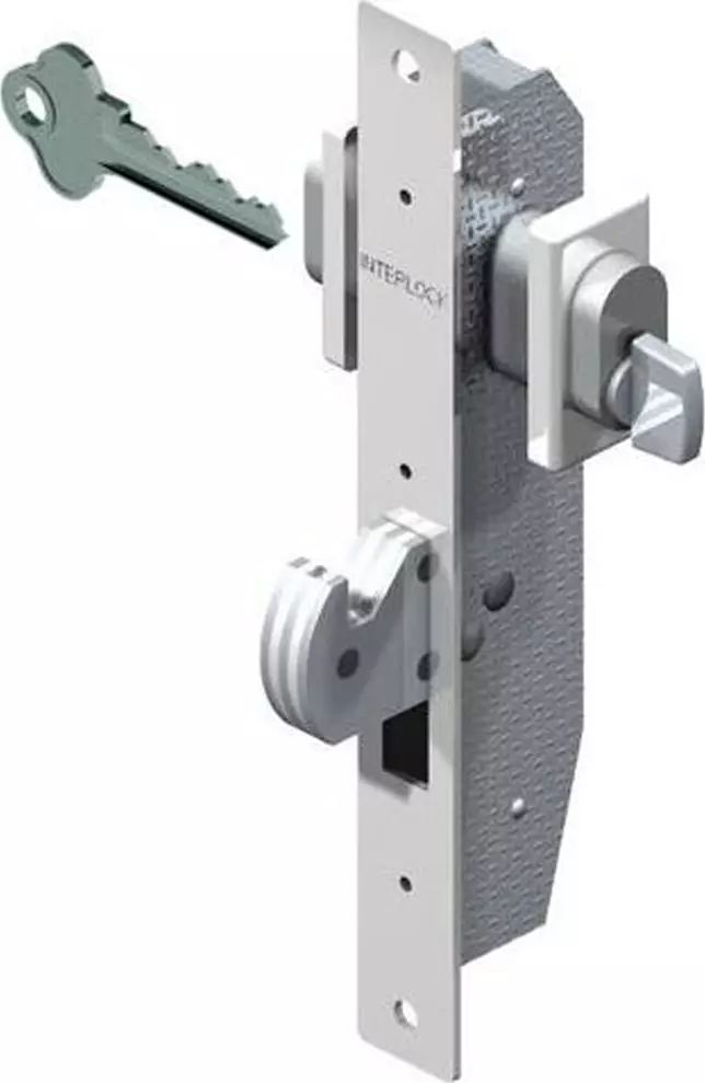 Clutha Sliding Door Hook Bolt Lock - Key/Turn (Strike not incl - SCL10362)