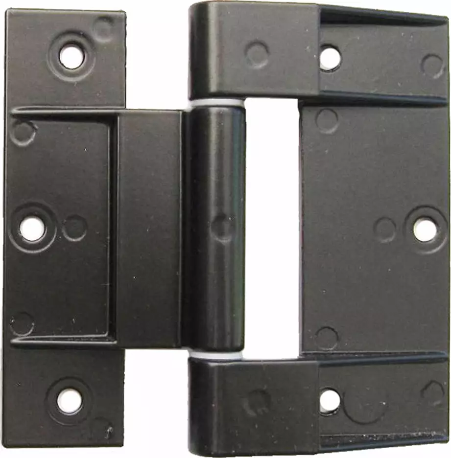 Old 90mm Alu & Tim Door Hinge - BLK Old 90mm Alu & Tim Door Hinge - BLK
