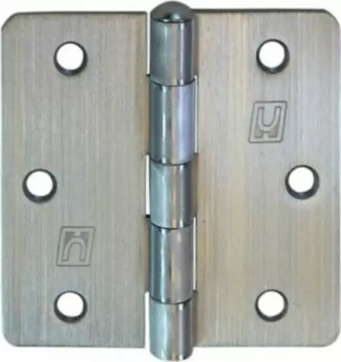 Radius Butt Hinge 89x89x2mm LP Steel R1/4 - SC Radius Butt Hinge 89x89x2mm LP Steel R1/4 - SC