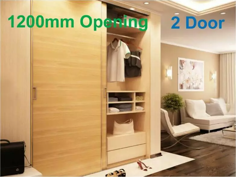 Double Top Two Door/1200mm Track Kit