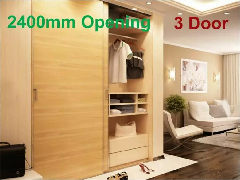 Double Top Three Door/2400mm Track Kit