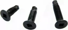 M4 x 12 CSK SQ #1 Square - Black SS