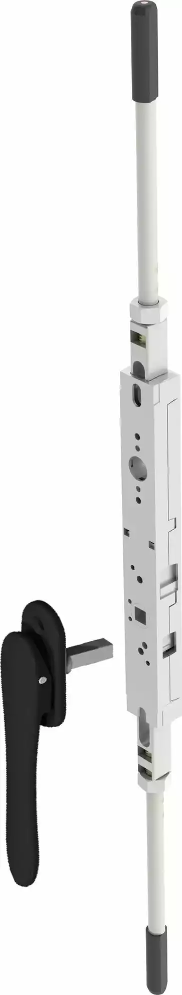 Uno Twin Bolt Lockset - N/Locking - BLK