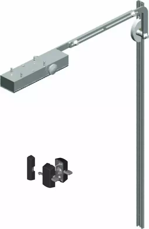 7714 Sliding Door Closer w/ Latch - SIL 7714 Sliding Door Closer w/ Latch - SIL