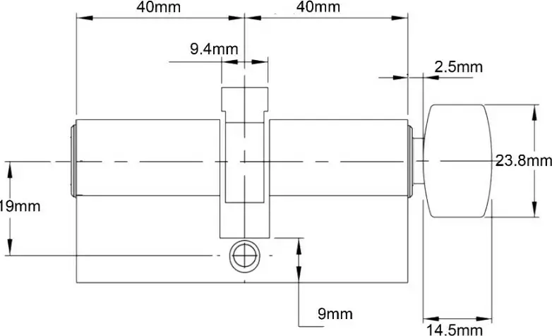 Euro C4 5 Pin K/T Fixed Cam 40/40 - SC