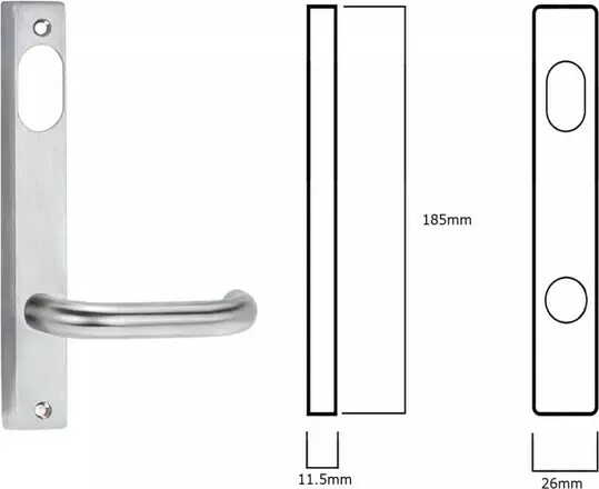 Narrow Sq 4900 Series- Interior - 70 Lever - Handles Narrow Sq 4900 Series- Interior - 70 Lever - Handles