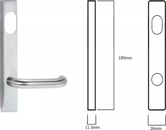 Narrow Sq 4800 Series- Exterior - 70 Lever - Handles Narrow Sq 4800 Series- Exterior - 70 Lever - Handles