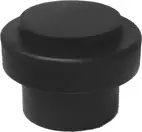 MN 207 38 x 40mm Round Floor Mount Door Stop - BLK