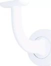 Bannister Bracket - Round Concealed Fix - White