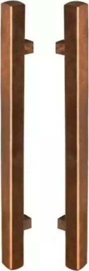 MN Copper B2B Square Entrance Handle Set - 600mm MN Copper B2B Square Entrance Handle Set - 600mm
