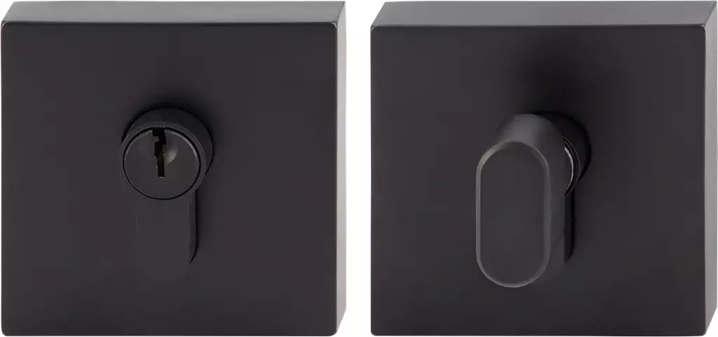 S Range Square Deadbolt 60/70mm Backset - BLK