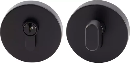 S Range Round Deadbolt 60/70mm Backset - BLK