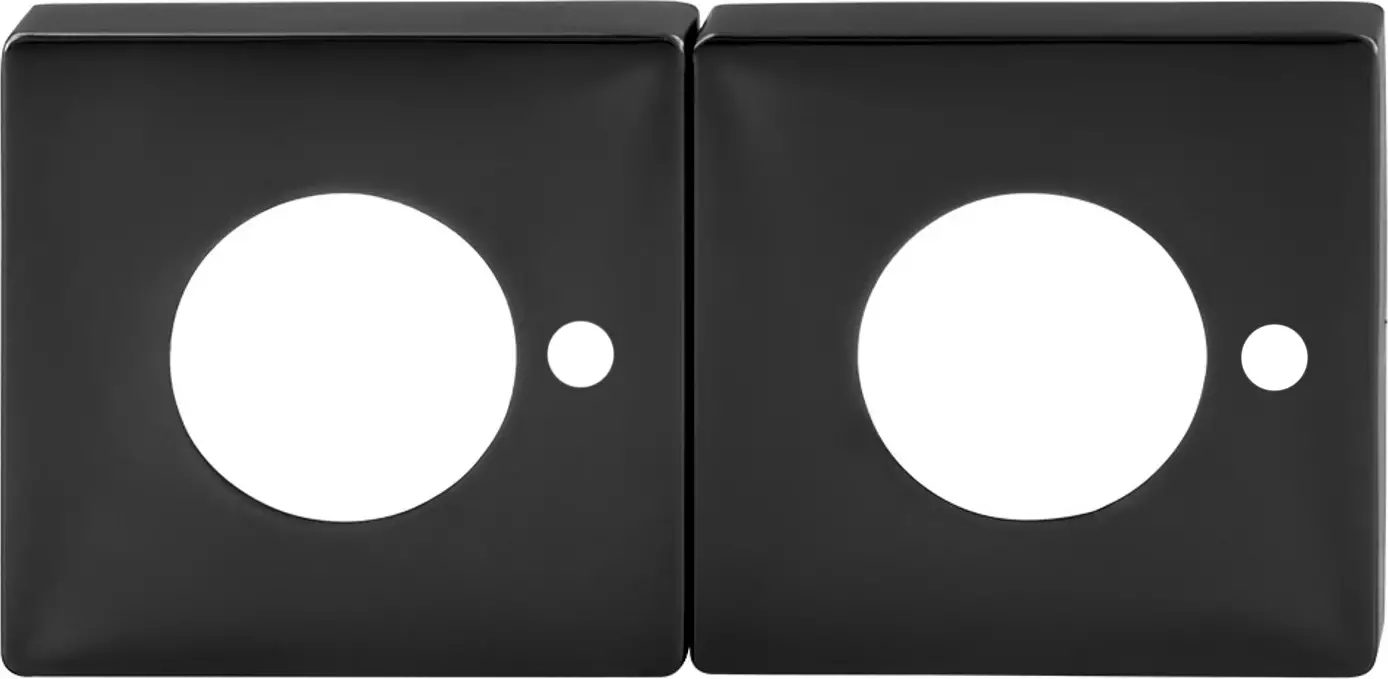 S Range Square Privacy Rose Adaptor (Pr) - BLK