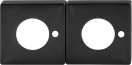 S Range Square Privacy Rose Adaptor (Pr) - BLK